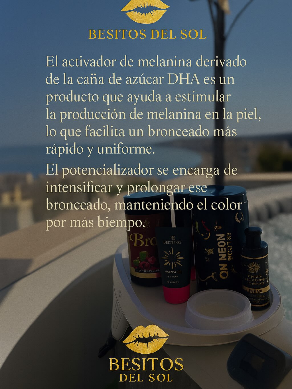 Muchas personas tienen curiosidad de el componente del producto de bronceado, Aquí les dejo la información,consigue ese tono sun-kissed que tanto amas con la combinación perfecta.
Many people are curious about the components of the tanning product,here is the information Get that sun-kissed tone you love with the perfect combination.
#BesitosDelSol #bronceadoperfecto #glowplayero #costadelsol☀️ .