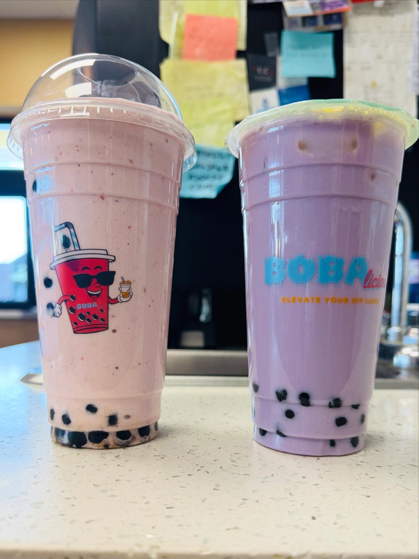 Strawberry Milkshake with Tapioca
Or
Taro with Tapioca
What do you think is our most sold item?🤔😊