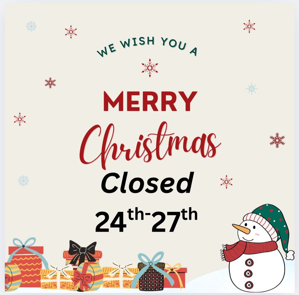 Holiday Closure Notice
Bobalicious will be closed from December 24th through December 27th for the holidays.
We hope everyone has a wonderful and joyful holiday season! 🎄✨