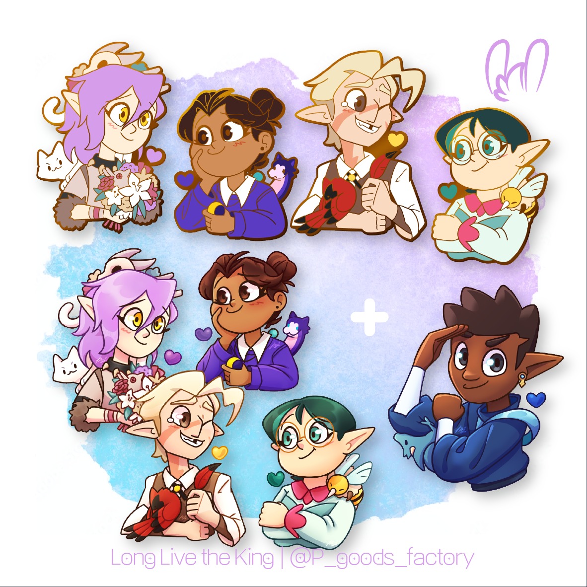 💓Hearts Together👑
Long Live the King! We got the new graphic novel, and new outfits too!! So, I made brand new TOH series, Hearts together pins and stickers set.
These pins are on PO right now in my shop, and if you grab the bundle, you'll able to get a free Gus sticker! PO will be only available until End of April!
🔗More info in link in bio!
#TheOwlHouse #Lumity #Huntlow #theowlhouseamity #theowlhouseluz #theowlhousehunter #theowlhousewillow #theowlhousegus #theowlhousegraphicnovel #luznoceda #amityblight #hunter #willowpark #tohhunter #king #thelonglivedking #enamelpin #enamelpins #pin #pins