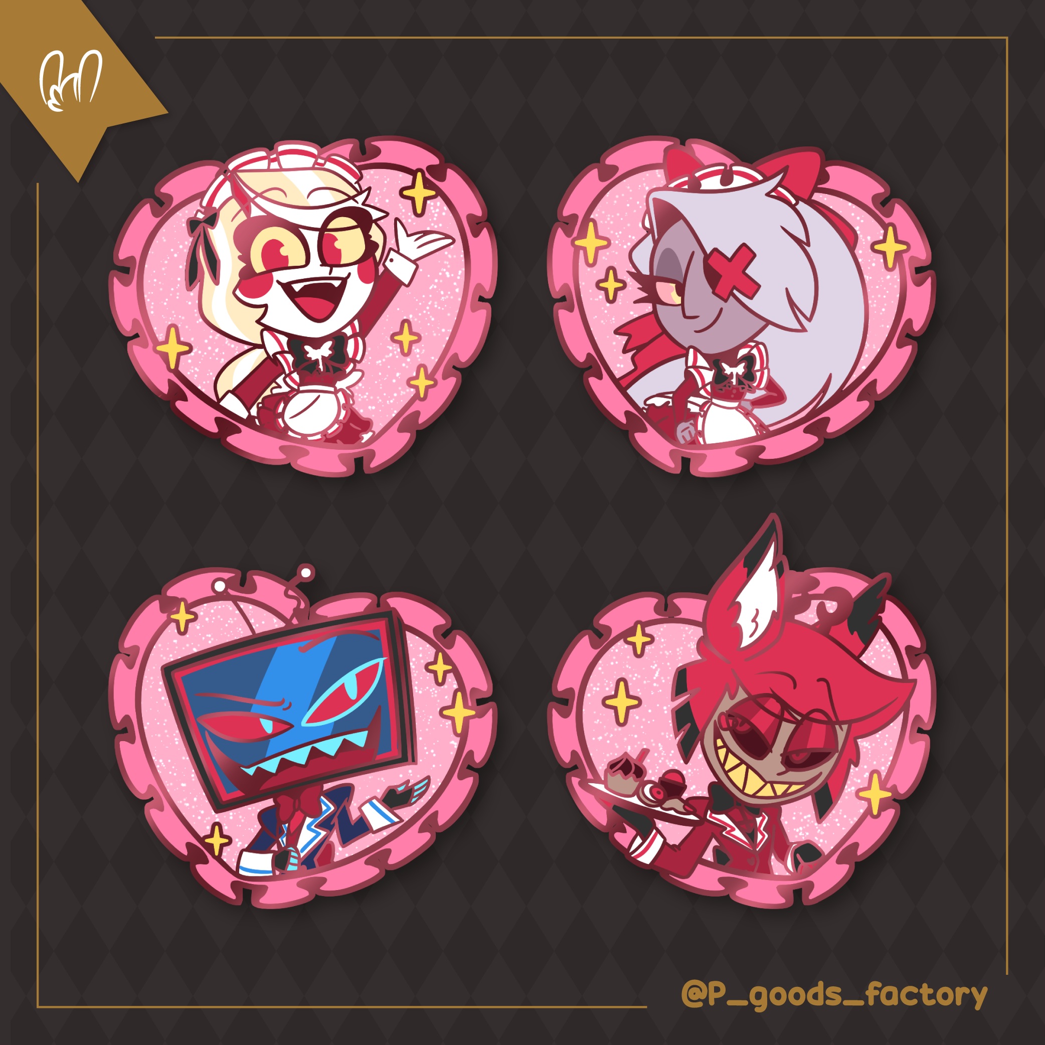 ❤️Hell's Maids & Butlers❤️
Here's the last and third set of my Maid & Butlers collection, from other area!
We got our 2 maids and 2 butlers this time, and it'll available at @hellbentcon for 3 days in public!
We need at least 30pcs to fund, so don't miss it! We didn't reach any of pin yet, so we need more boost!
Pre order is only available until September 20th, so don't miss the chance! We still need a lot of orders to fund it.. so please share to support!
Link in bio!
#HHazbinhotel #Chalie #ChalieMorningstar #Vaggie #Vaggi #Vox #Alastor #enamelpin #enamelpins #maid #butler #Hazbinhotelcollabocafe