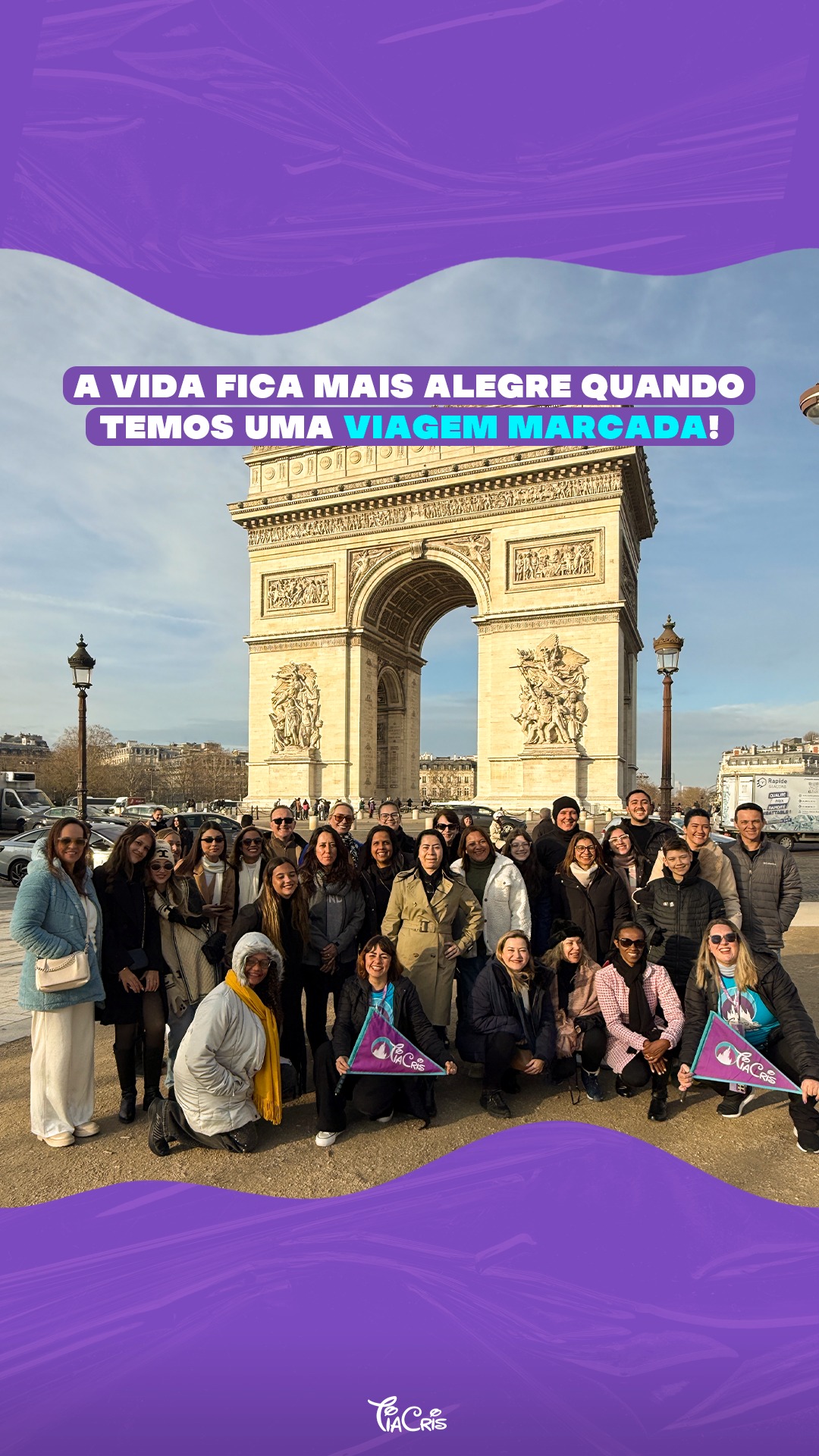 É impressionante como uma viagem consegue mudar a gente antes mesmo de acontecer! 🥰
As segundas-feiras ficam mais leves porque você sabe que tem uma aventura lá na frente. O calendário 📆 ganha uma data especial, os dias passam a ser contados, chega aquela ansiedade gostosa para fazer a mala…...
Neste Dia Mundial do Turismo, celebramos a alegria de ter sempre uma próxima viagem para esperar! ✈️
E você, já está com uma viagem marcada? Então você sabe exatamente do que estamos falando!
E se ainda não está… talvez esteja na hora de marcar uma. 😉
Comente “EU QUERO” e nossos Agentes da Magia podem ajudar a tirar do papel esse desejo de viajar! 💜
Diversão é com a... Tia Cris!